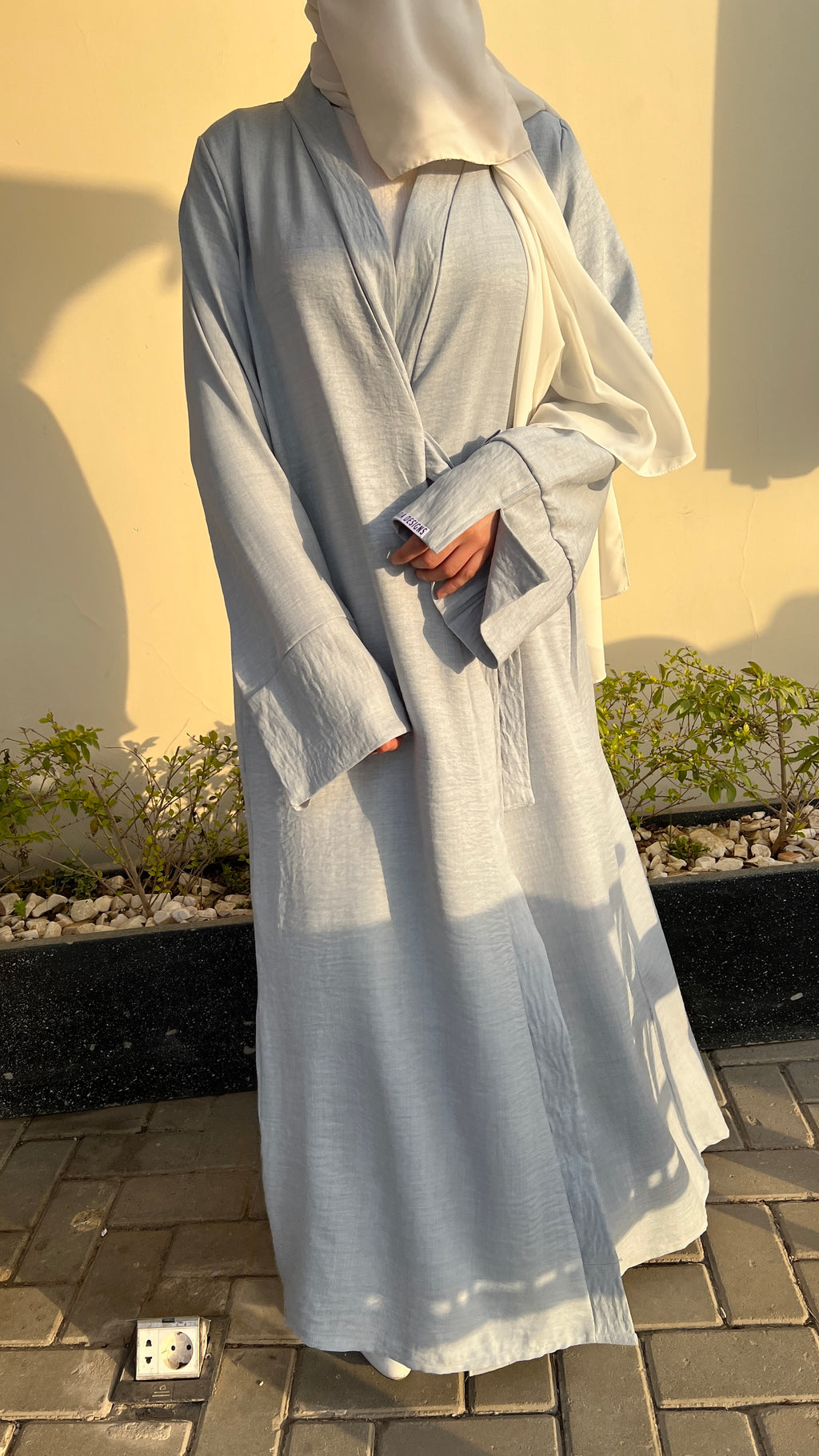 Ribbon Linen Dress
