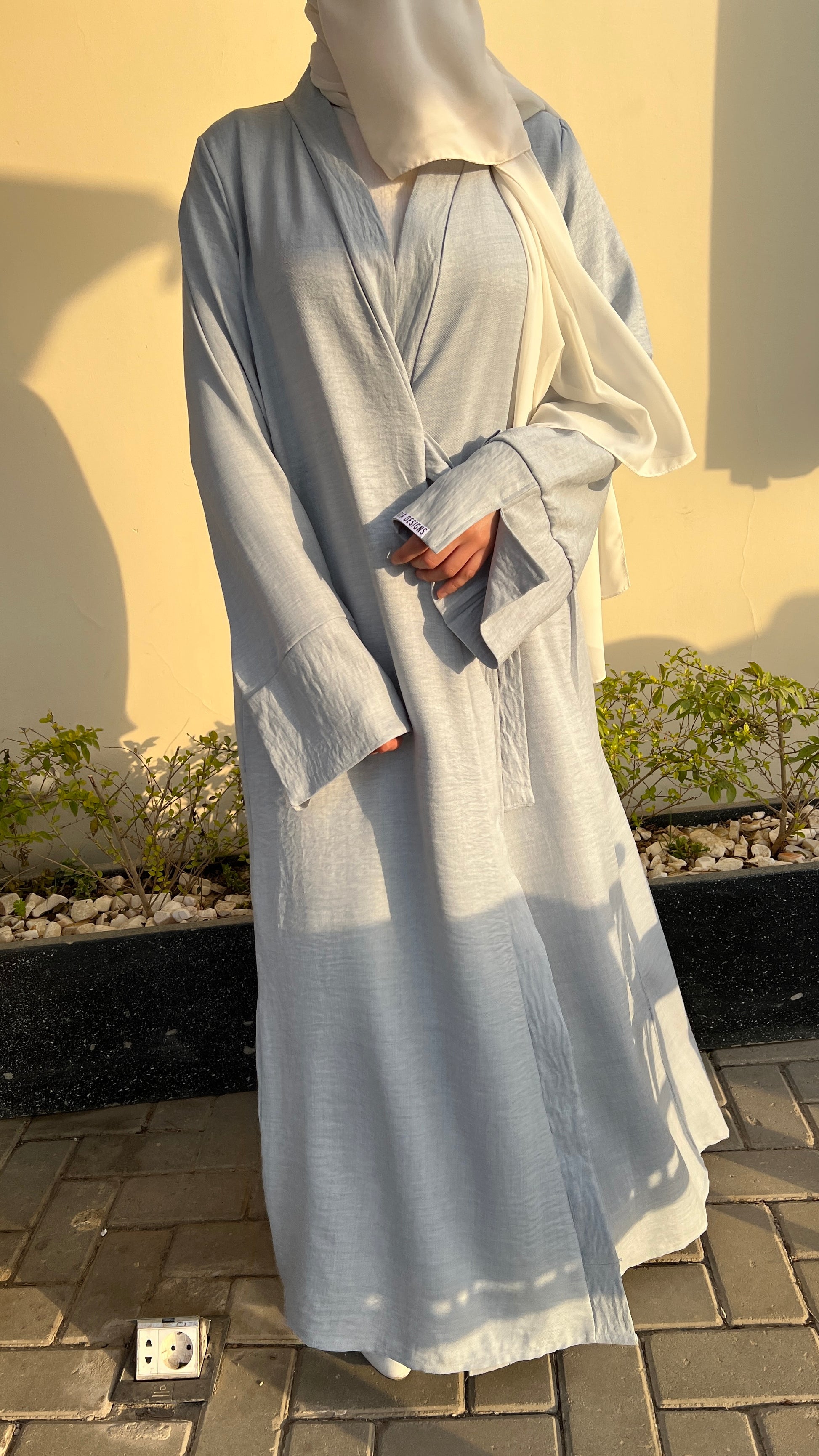 Ribbon Linen Dress